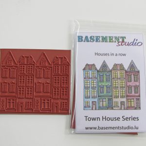 row of houses stamp