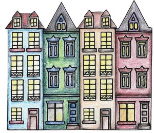 row-of-town-houses